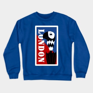 London Travel Sticker Crewneck Sweatshirt